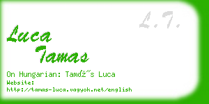 luca tamas business card